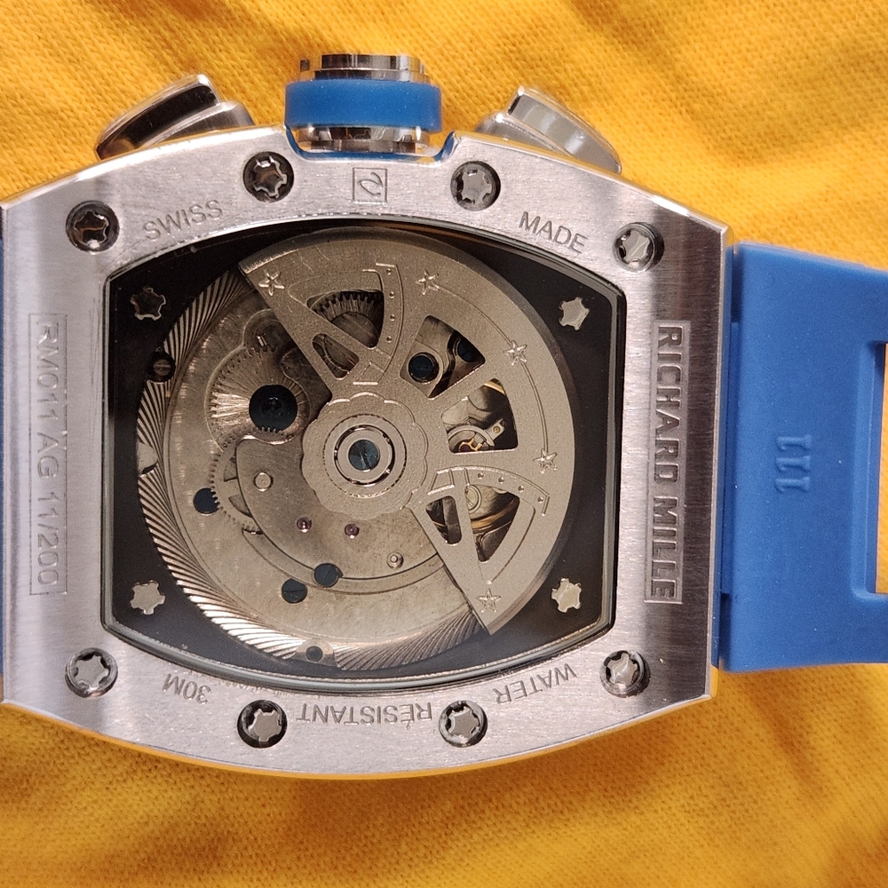 Blue Dial & Strap Men's Chronograph Watch - Picture 4 of 8